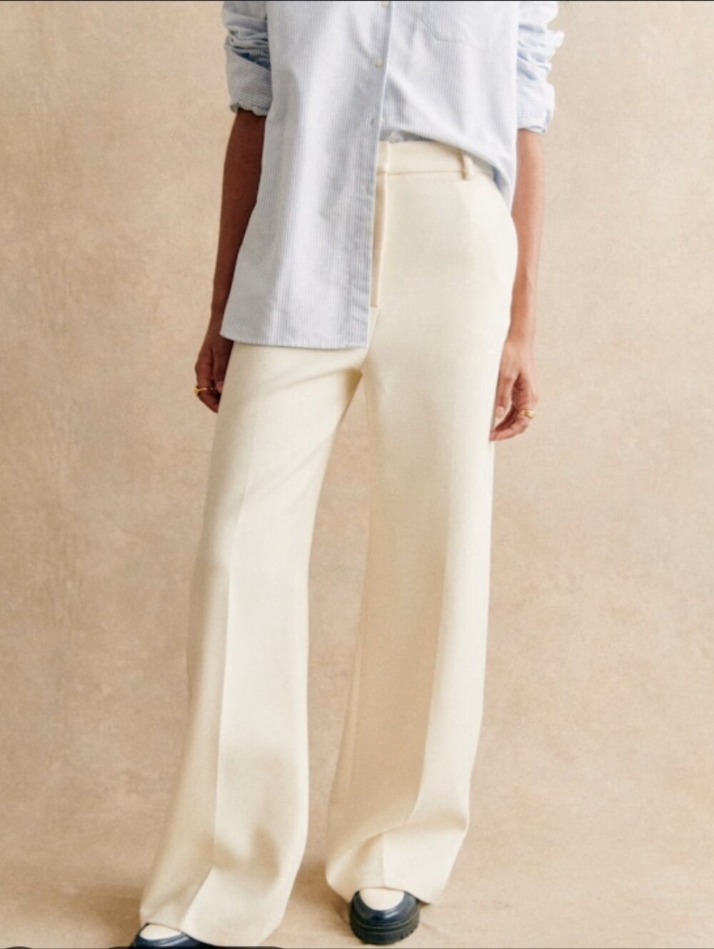 Sezane Matheo Trousers Cream